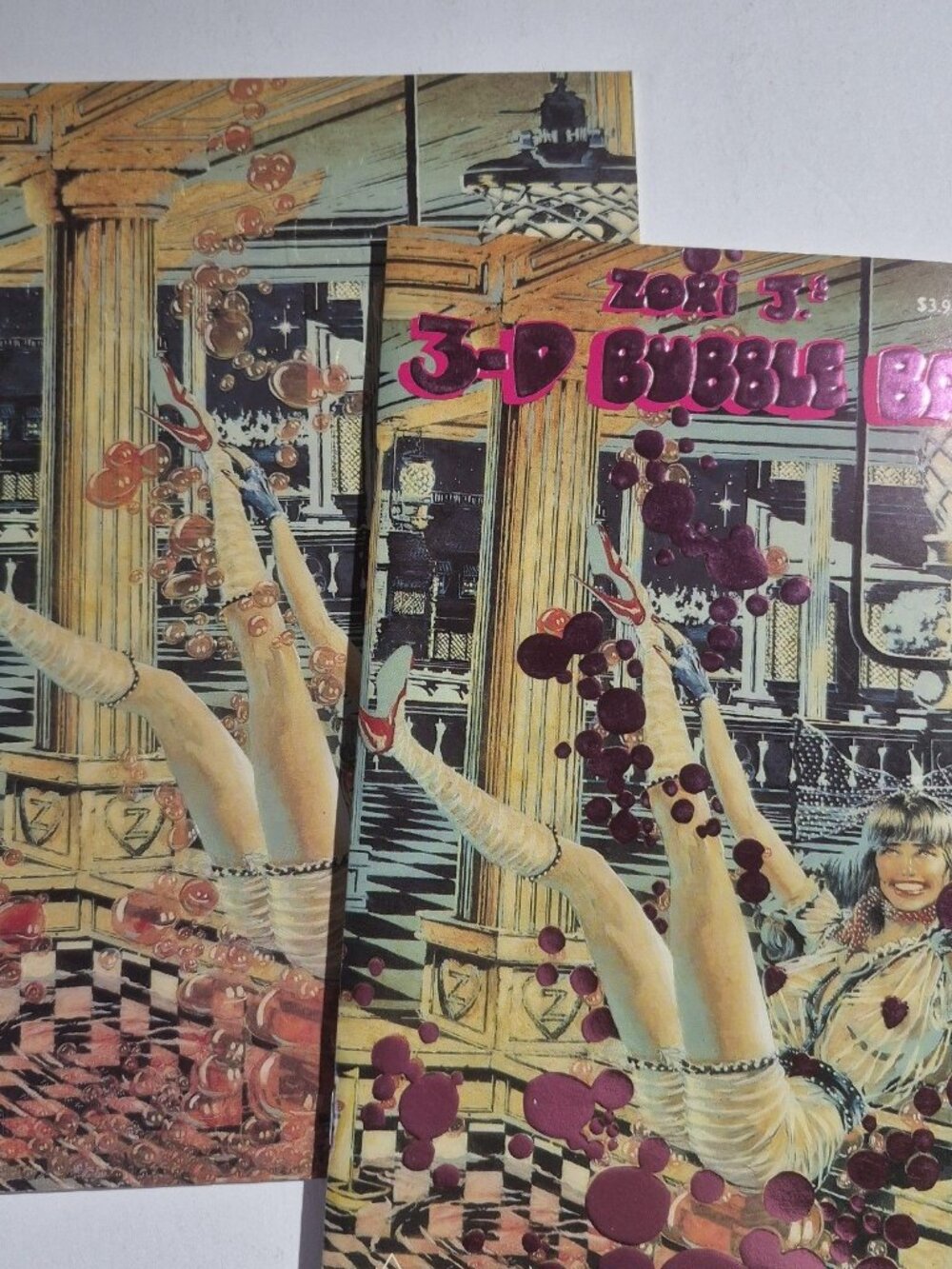3-D Bubble Bath Comic Book with Retro Design